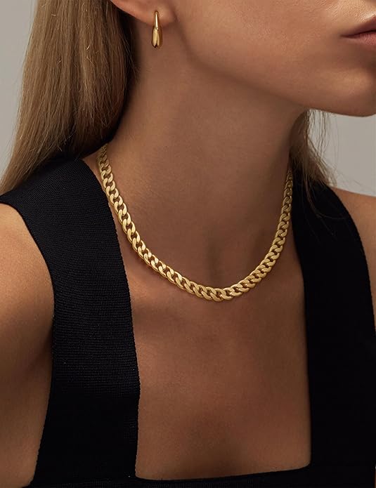 Chunky Cuban Link Necklace | Gold 18k - Image 3