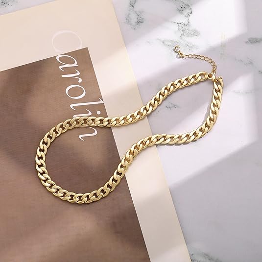 Chunky Cuban Link Necklace | Gold 18k - Image 5
