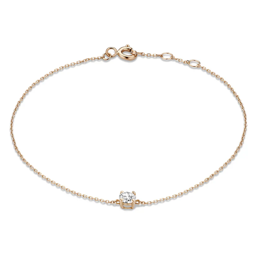 Cléa Moissanite Stone Bracelet | Gold 14k - Image 3