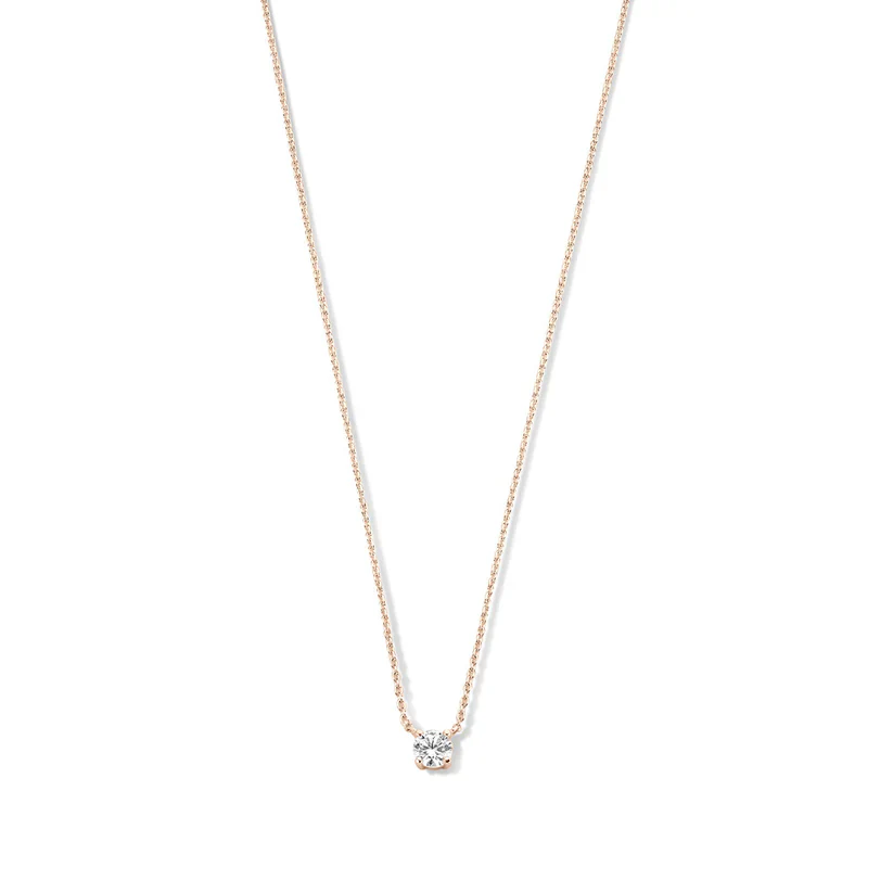 Cléa Moissanite Stone Necklace | Gold 14k - Image 3