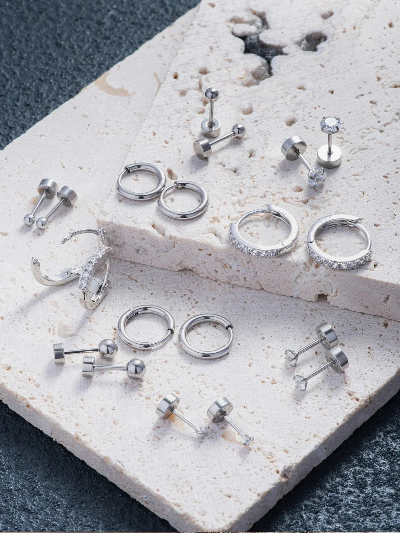 Emma Hoop Earring Set - 10 Pairs - Image 3