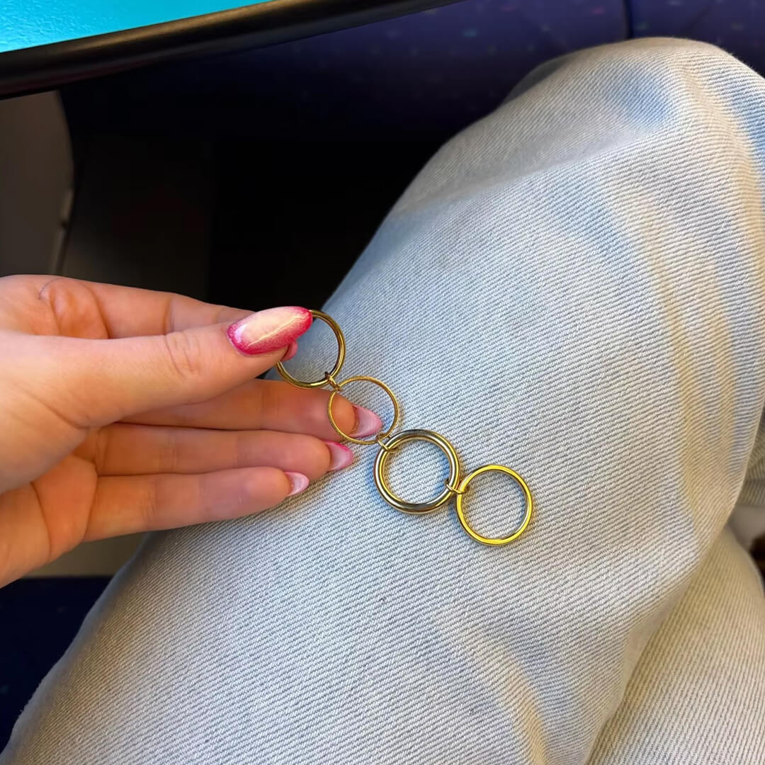 Ivana Minimalist Stacked Four Band Ring - Image 5