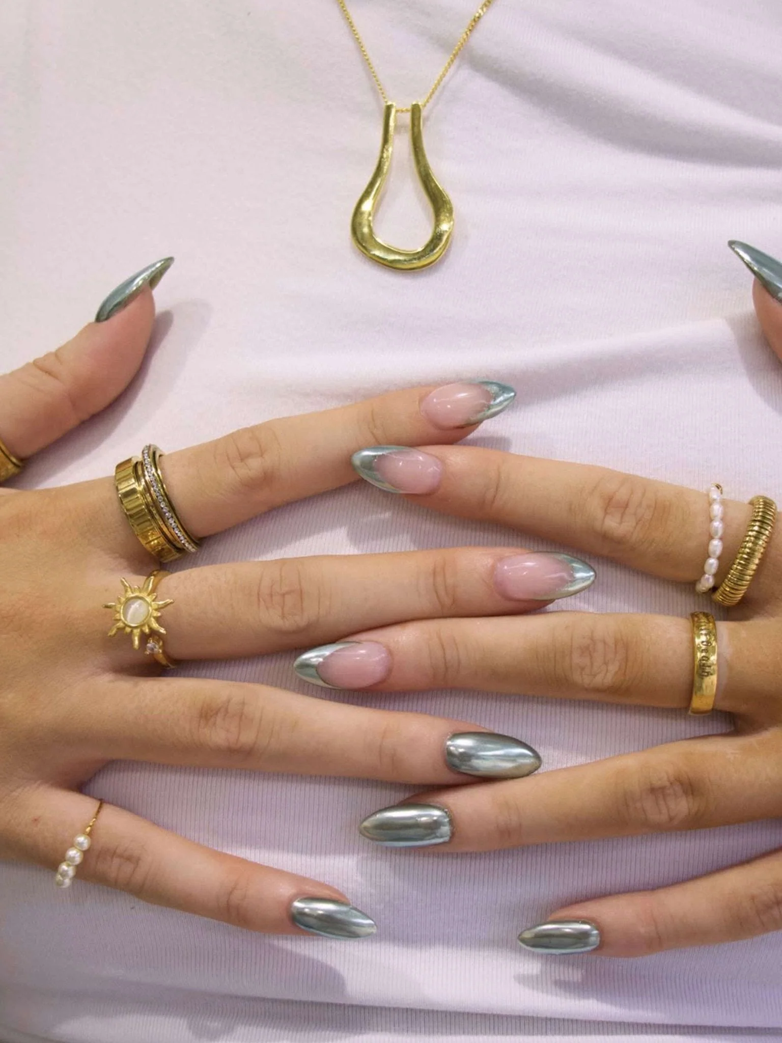 Sun Anxiety Spinner Ring Gold Plated - Image 6