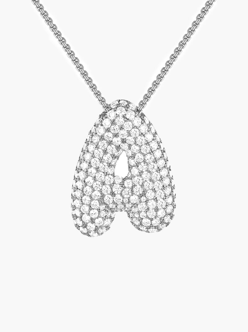 The Pave Letter Necklace - Image 8